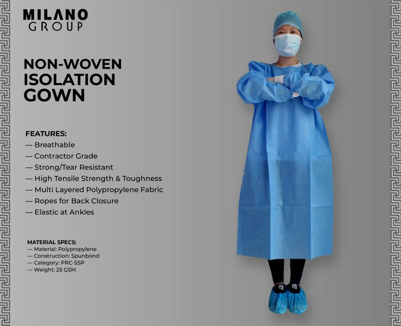 disposable isolation gown