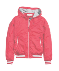 red bomber jacket